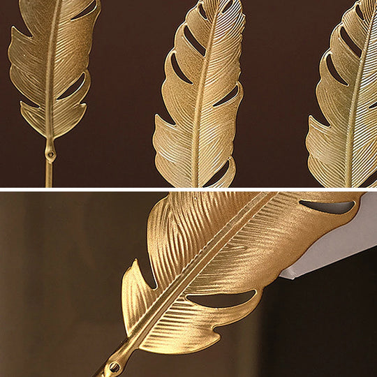 Golden Leaves Sculpture