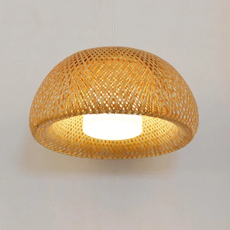 Zen Glow Bamboo Pendant Lamp