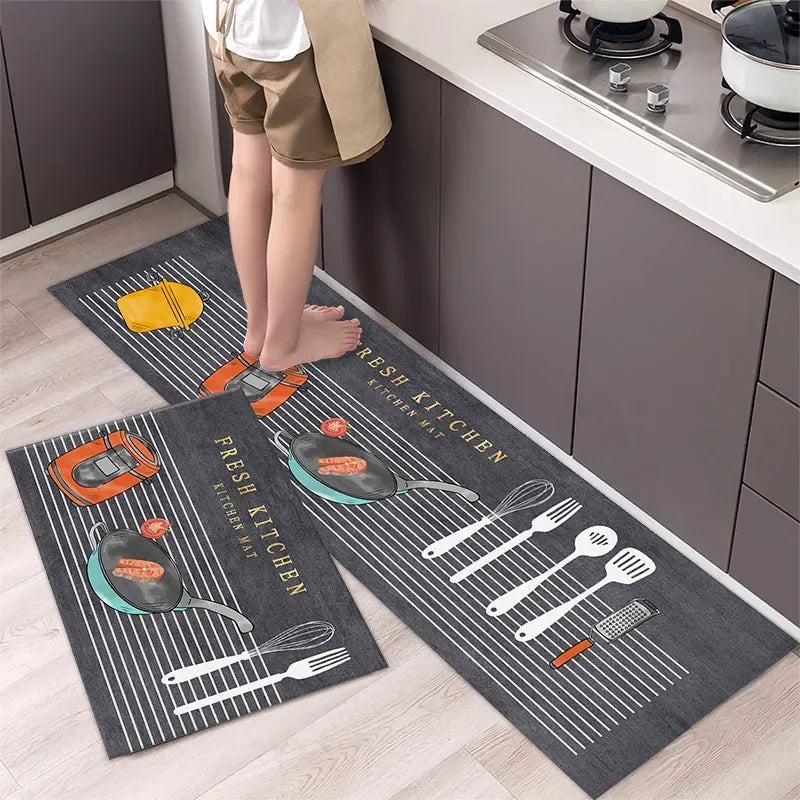 Modern Kitchen Anti-Fatigue Mat – Stylish & Durable