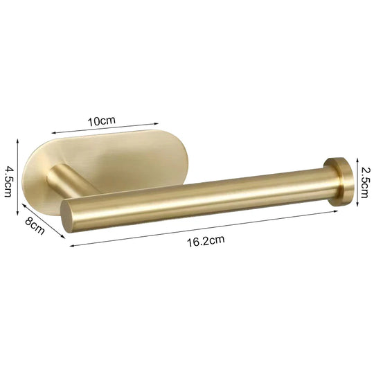 Modern Stainless Steel Wall-Mount Paper Towel Holder – No-Drill Design